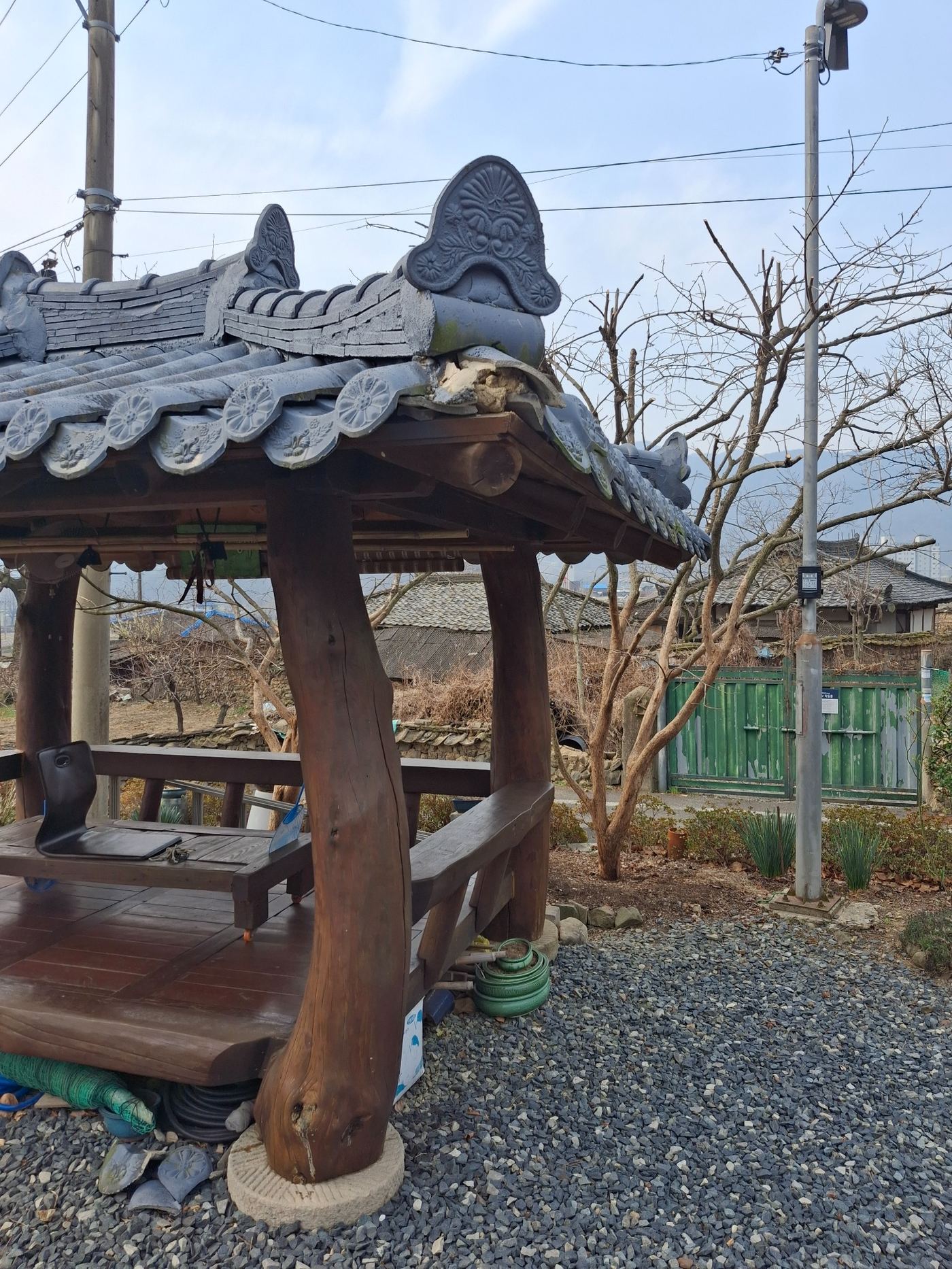 기와정자보수 시공 전 사진